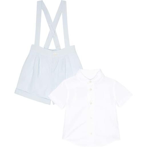 Polo Ralph Lauren Kids baby - camicia e salopette in cotone e lino