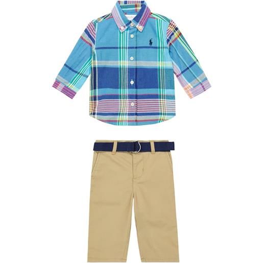 Polo Ralph Lauren Kids baby - camicia e pantaloni in cotone