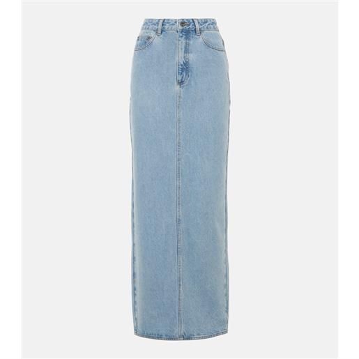 Self-Portrait gonna lunga di jeans