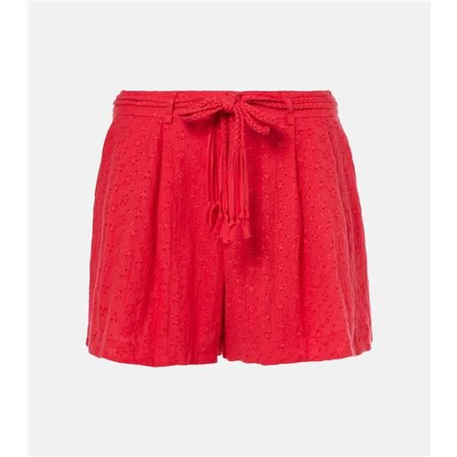 Poupette St Barth shorts chantal in sangallo di cotone