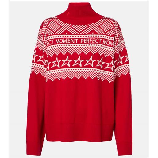 Perfect Moment pullover in lana con intarsio