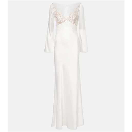 Self-Portrait x christopher kane - abito lungo in raso