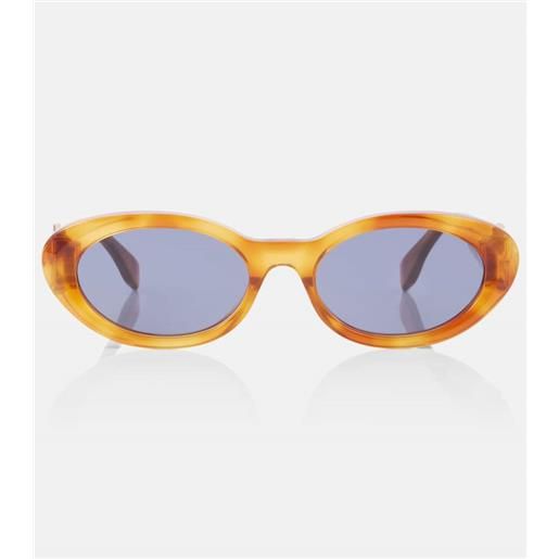 Fendi occhiali da sole ovali ff diamonds