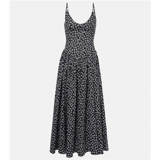 Staud abito lungo dena in popeline di cotone