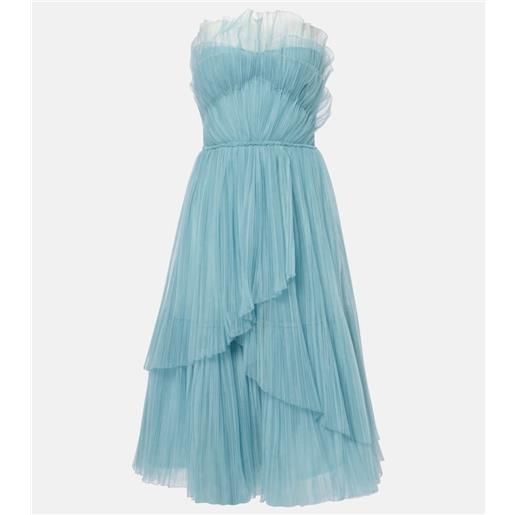 Costarellos abito midi dorea in tulle