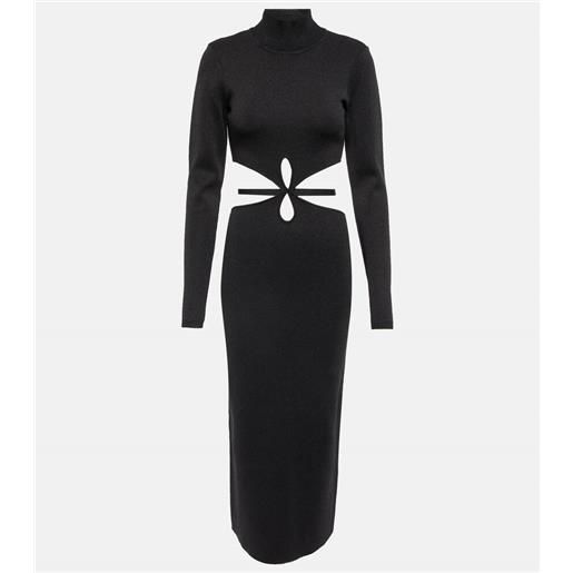 Rebecca Vallance abito midi brianna in maglia con cut-out
