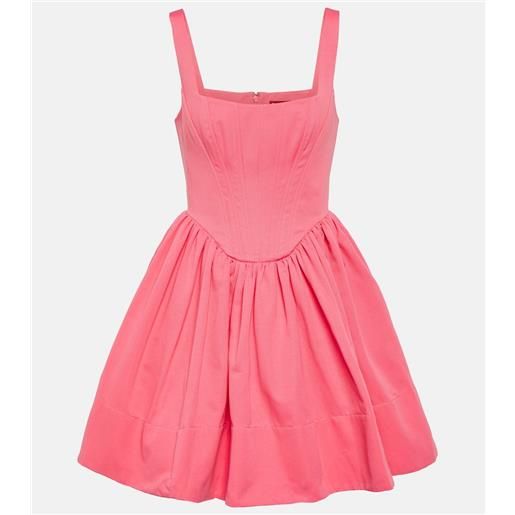 Staud miniabito bustier landscape in misto cotone