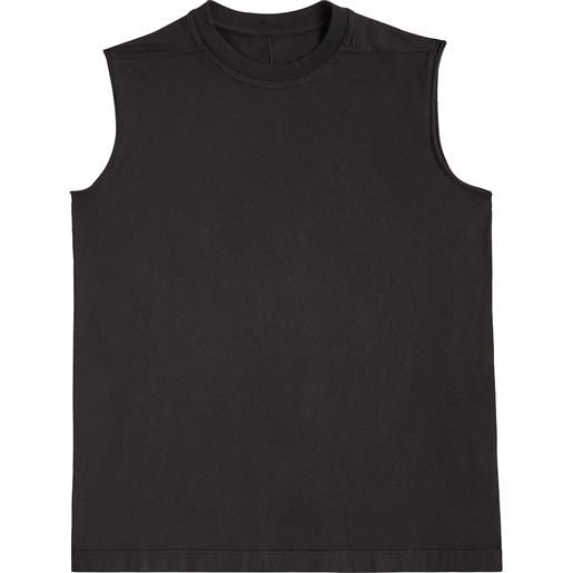 Rick Owens Kids tank top tarp in jersey di cotone
