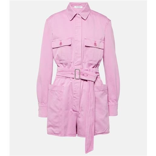 Max Mara tuta corta visiera in drill di cotone