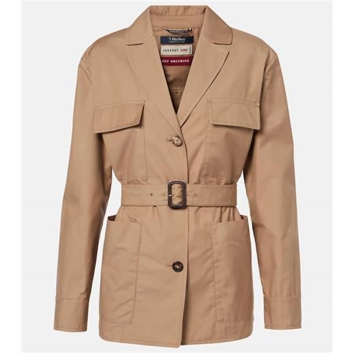 'S Max Mara giacca giulia in twill di misto cotone