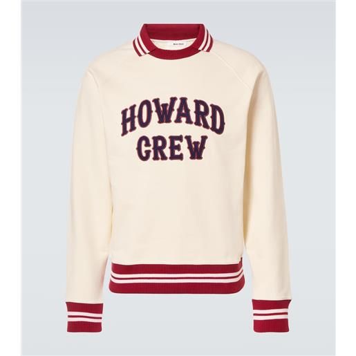 Wales Bonner felpa in cotone con ricamo