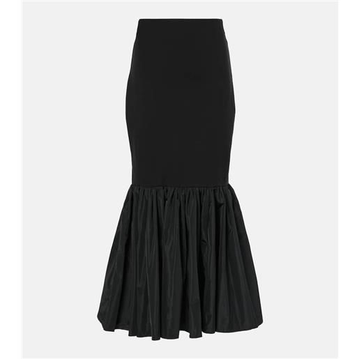 Staud gonna lunga hawthorne con taffetã