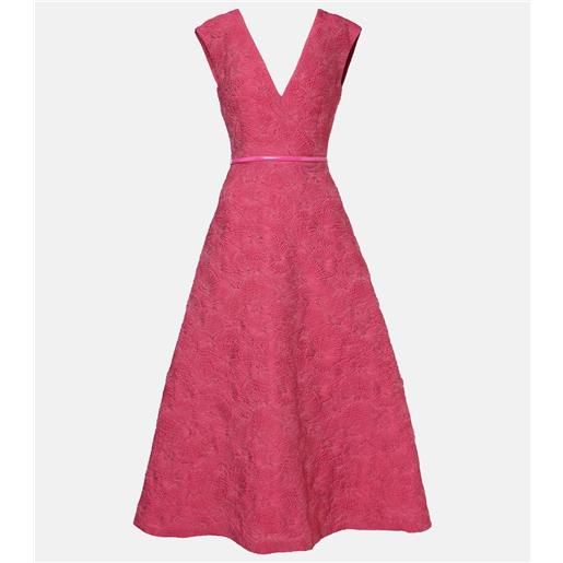 Max Mara abito midi valdese con cintura