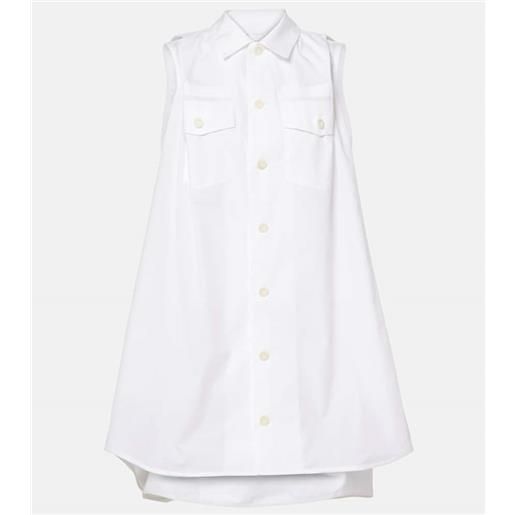 Sacai abito corto in popeline