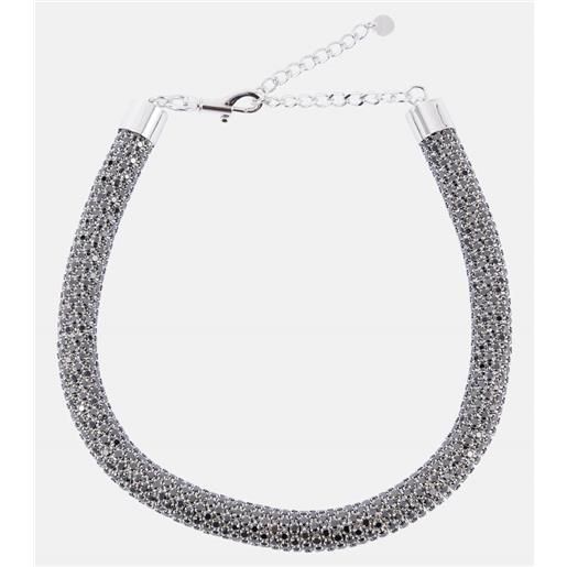 Self-Portrait choker con cristalli