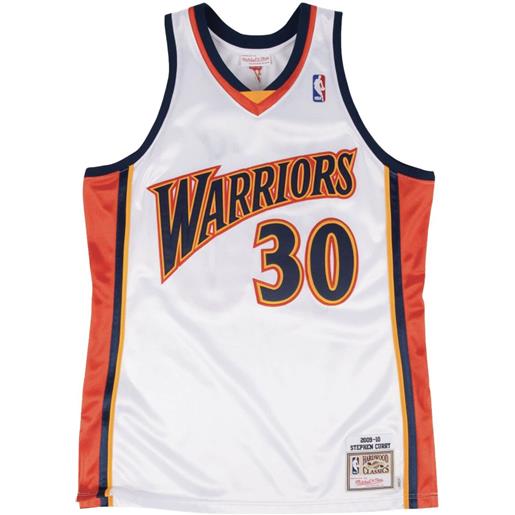 Mitchell & Ness maglia da basket "nba golden state warriors 09 stephen curry" - bianco