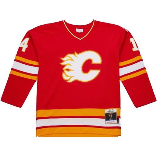 Mitchell & Ness t-shirt calgary flames 1988/89 theo fleury power play - rosso