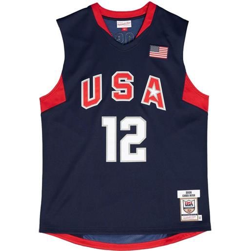 Mitchell & Ness maglia da basket "nba uas 2008 chris bosh" - blu