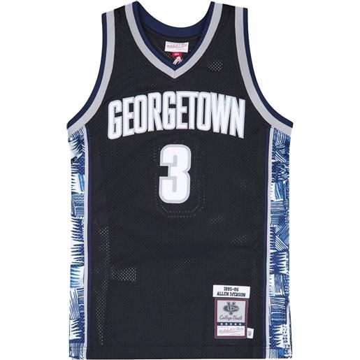 Mitchell & Ness t-shirt allen iverson georgetown hoyas authentic 1995/96 - nero