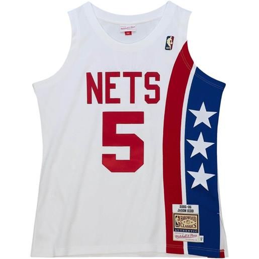 Mitchell & Ness maglia da basket "nba new jersey nets 2005 jason kidd" - bianco