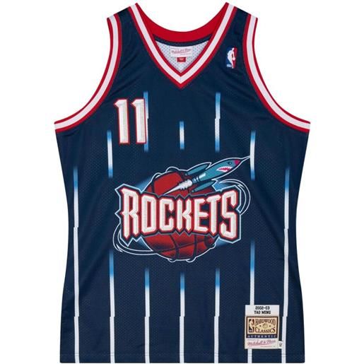 Mitchell & Ness maglia ufficiale "nba houston rockets 02 yao ming" - blu