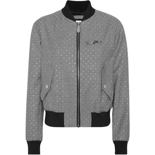 Philipp Plein bomber crop - nero
