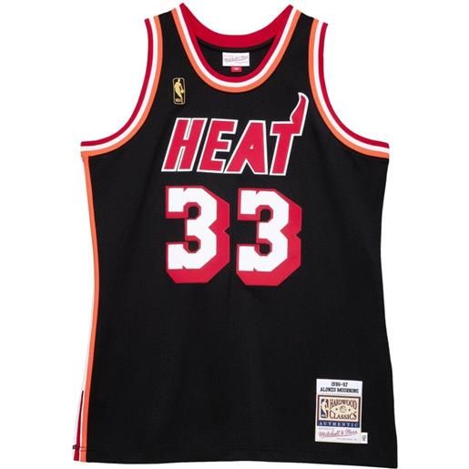 Mitchell & Ness maglia ufficiale "nba miami heat 96 alonzo mourning" - nero