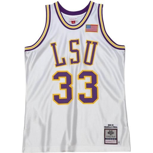 Mitchell & Ness maglia ncaa "lsu tigers 1990 shaquille o'neal" - bianco