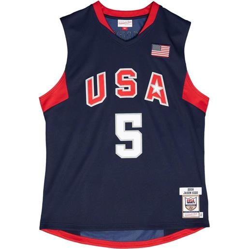 Mitchell & Ness maglia da basket "nba usa 2008 jason kidd" - blu