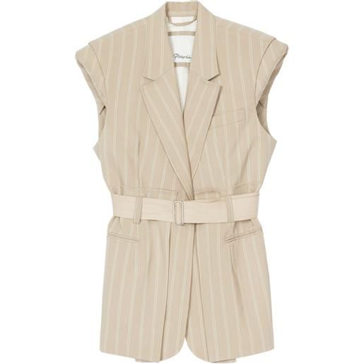 3.1 Phillip Lim gilet a righe - marrone