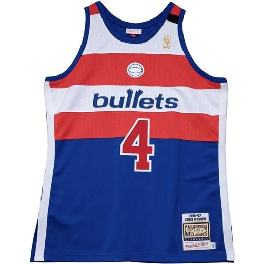 Mitchell & Ness maglia ufficiale "nba washington bullets 96-97 chris webber" - blu