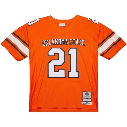 Mitchell & Ness t-shirt ncaa dark "oklahoma state cowboys 1987 barry sanders" - arancione