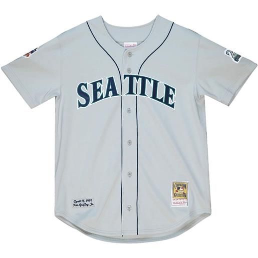 Mitchell & Ness top authentic mlb seattle mariners cooperstown "20th anniversary - grey" - grigio