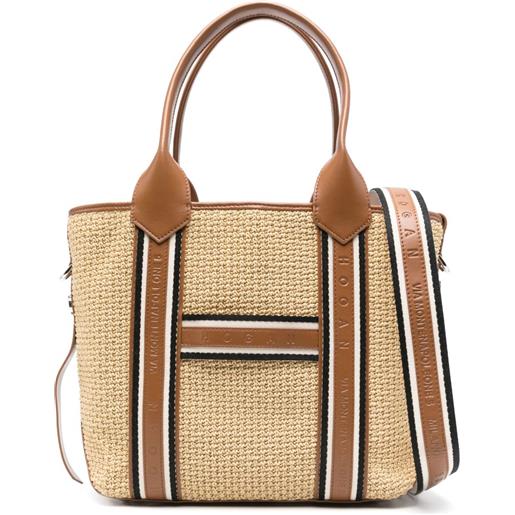 Hogan borsa tote Hogan script media - toni neutri