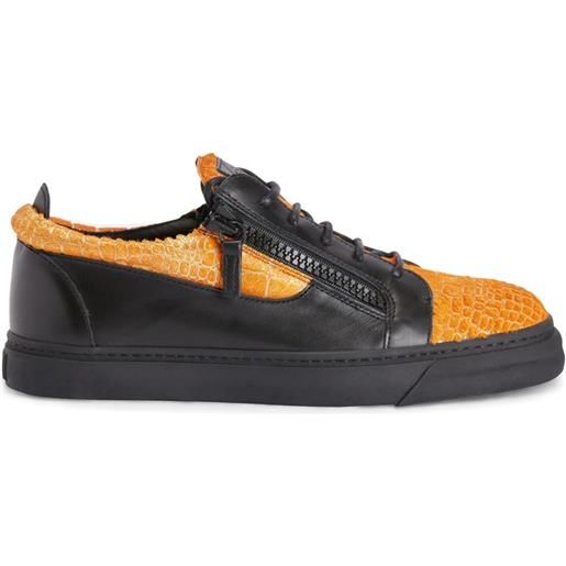 Giuseppe Zanotti sneakers frankie con doppia zip - nero