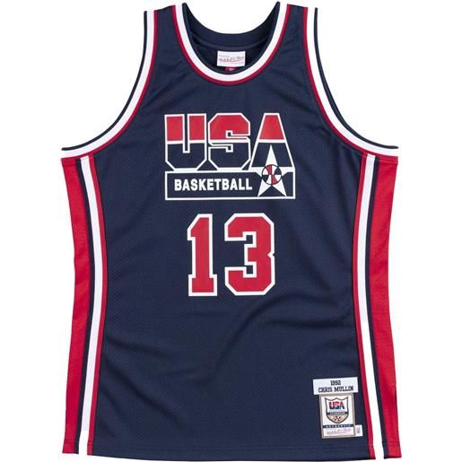 Mitchell & Ness top 1992 chris mullin usa basketball authentic player - blu