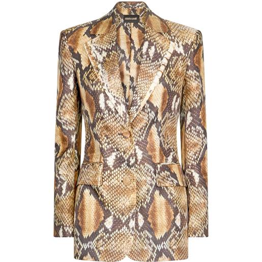 Roberto Cavalli blazer con stampa - toni neutri