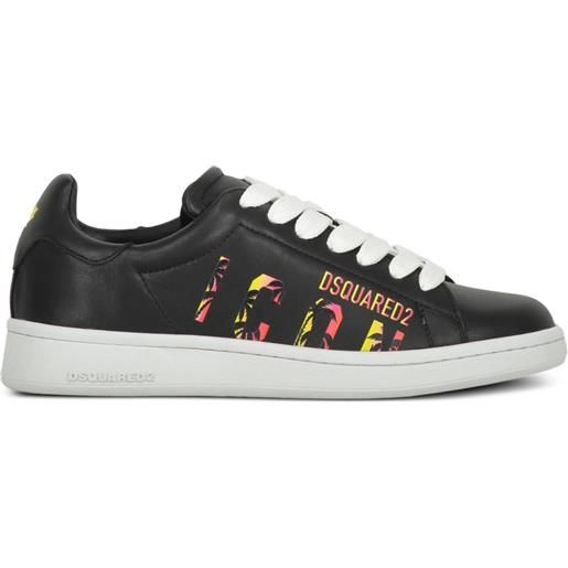 DSQUARED2 sneakers con stampa icon - nero