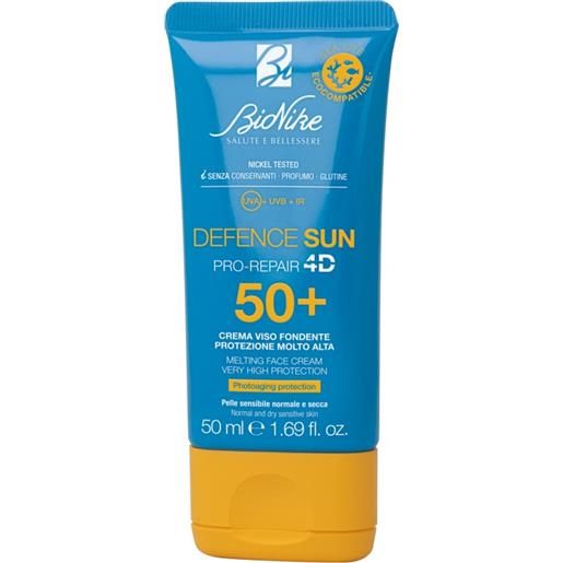 Bionike defence sun crema viso fondente spf 50+ protezione molto alta 50 ml