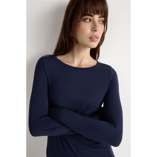 Intimissimi maglia manica lunga in fresh bamboo blu