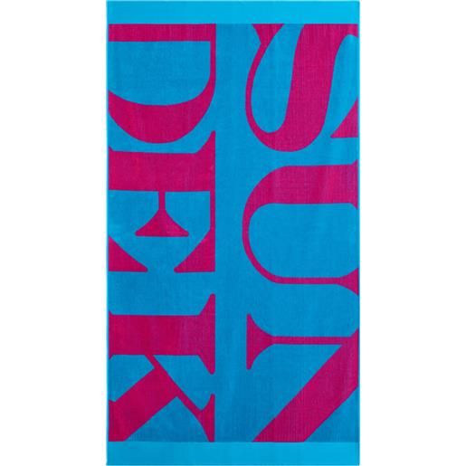 SUNDEK telo mare in spugna con maxi logo