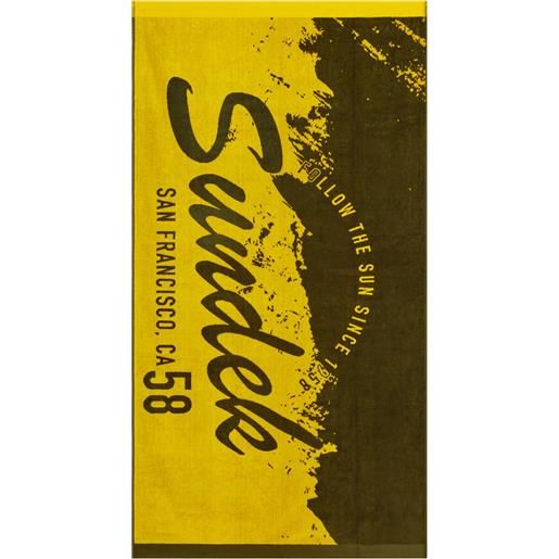 SUNDEK telo mare jacquard con maxi logo
