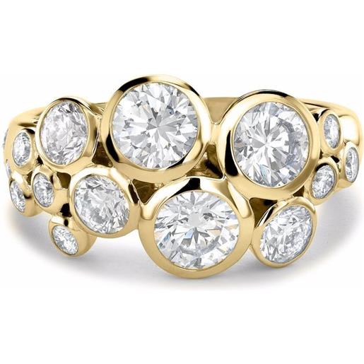 Pragnell anello bubbles in oro giallo 18 carati con diamanti