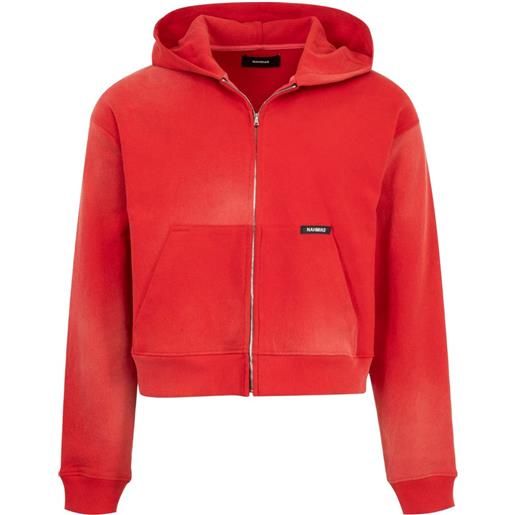 Nahmias felpa con cappuccio sunfade - rosso