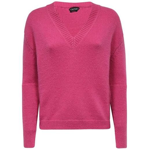 TOM FORD maglione con scollo a v - rosa