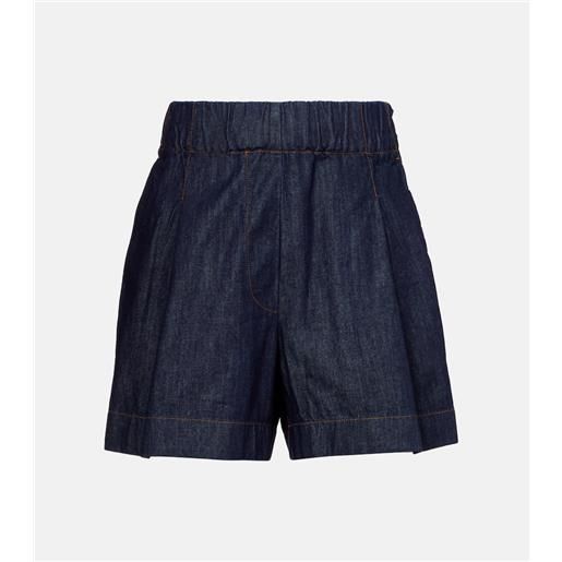 Dries Van Noten shorts di jeans a vita alta