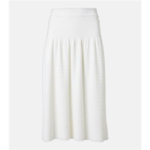 Loro Piana gonna midi dora baltea in seta e cotone