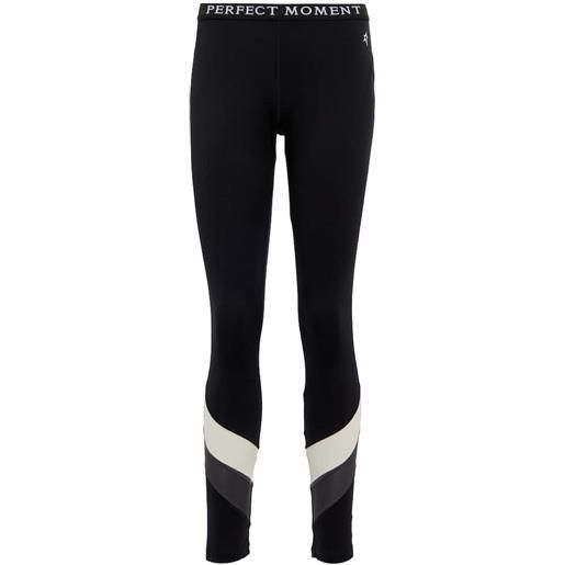 Perfect Moment leggings chevron a vita media