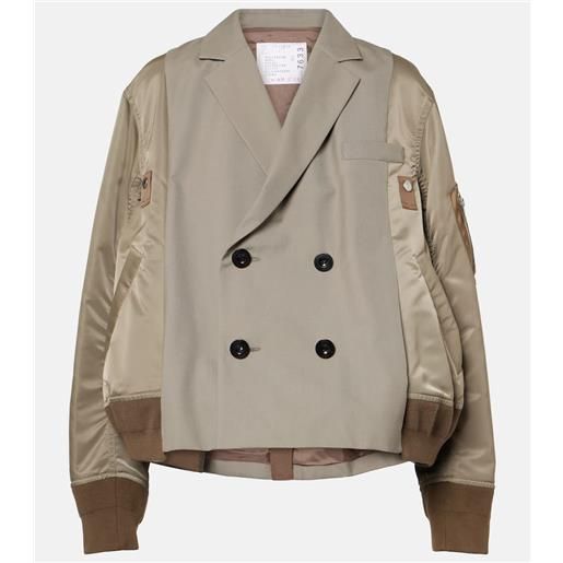 Sacai bomber doppiopetto