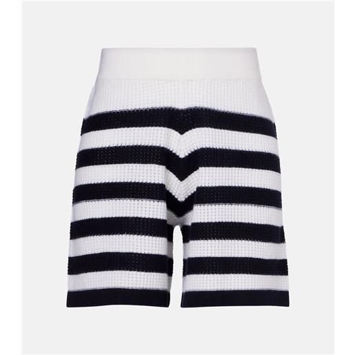 Jardin des Orangers shorts in cashmere a righe